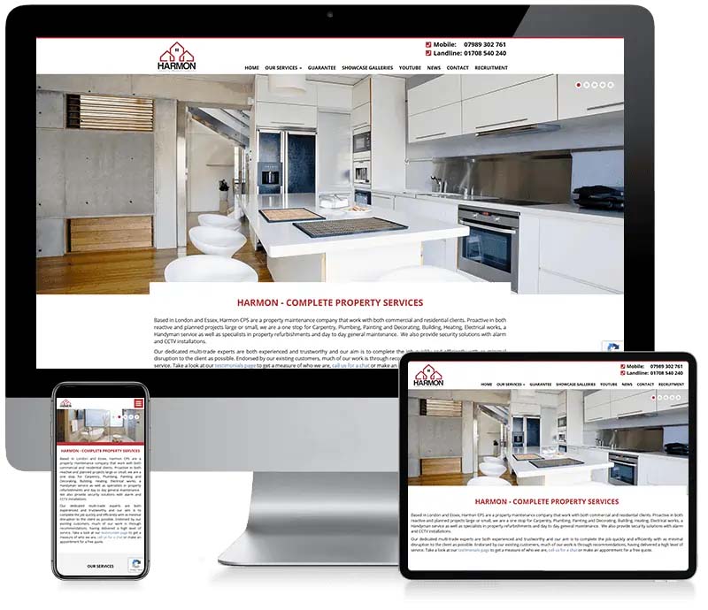 Harmon - Complete Property Services - Custom Website Design