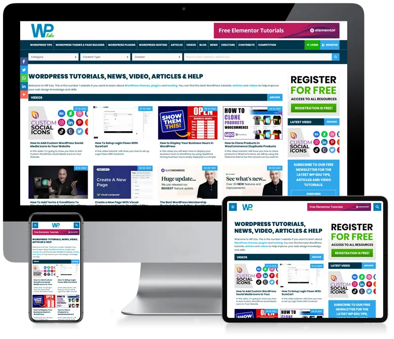 WP Edu - Custom CMS Web Design
