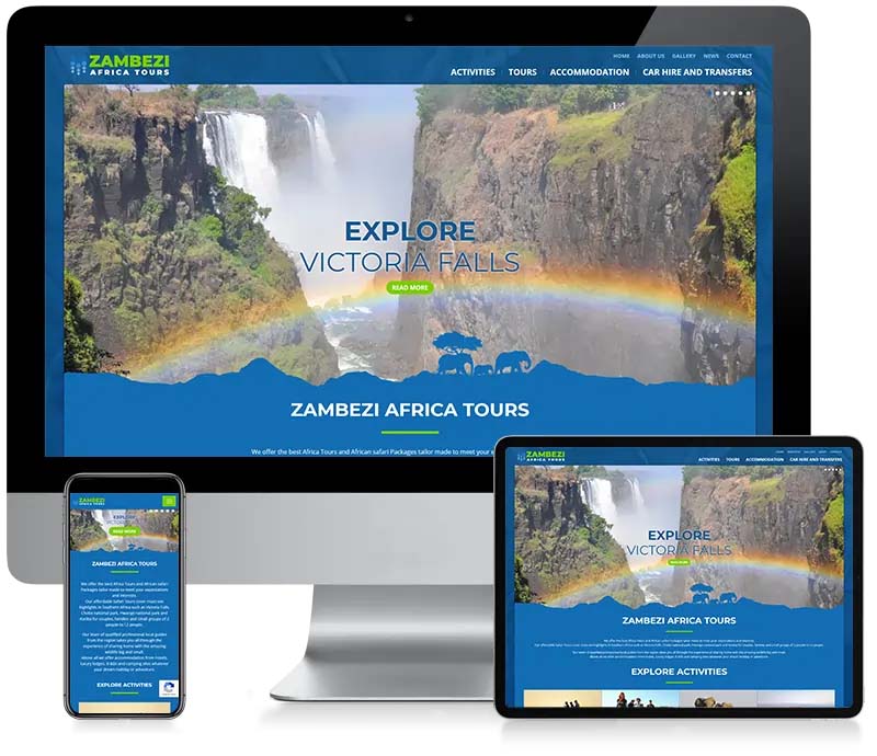 Zambezi Africa Tours - Company Web Design