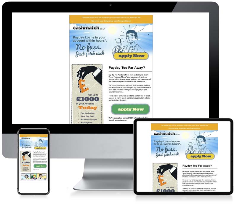 Cash Match - Custom Email Newsletter Design