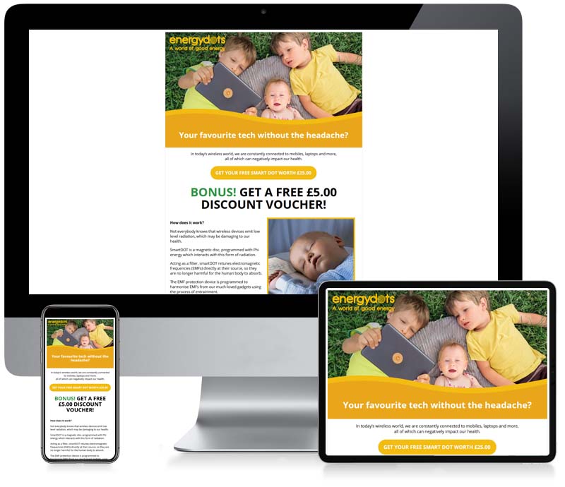 Energy Dots - Custom Newsletter Design