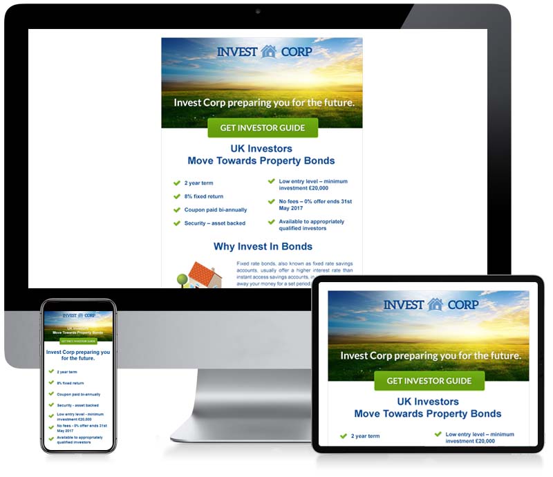 Invest Corp - Newsletter Design