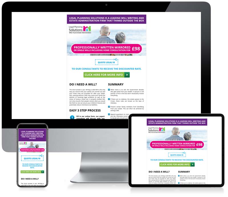Legal Planning Solution - Creative Email Design