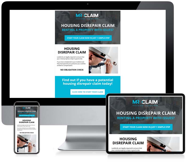 Mr Claim - Housing Disrepair - Newsletter Design