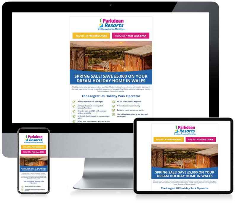 Parkdean Resorts- Email Creative Design