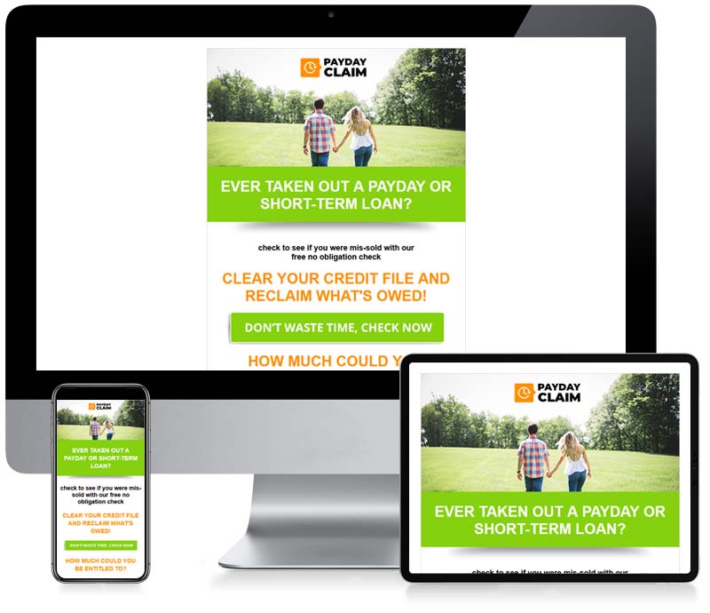 Payday Claim - Custom Email Newsletter Design