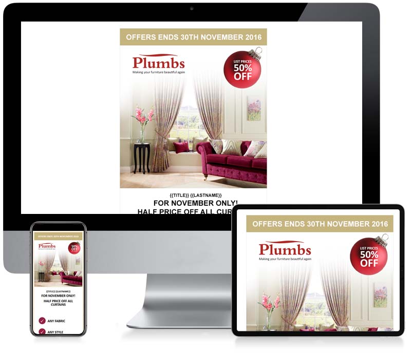 Plumbs - Custom Email Newsletter Design