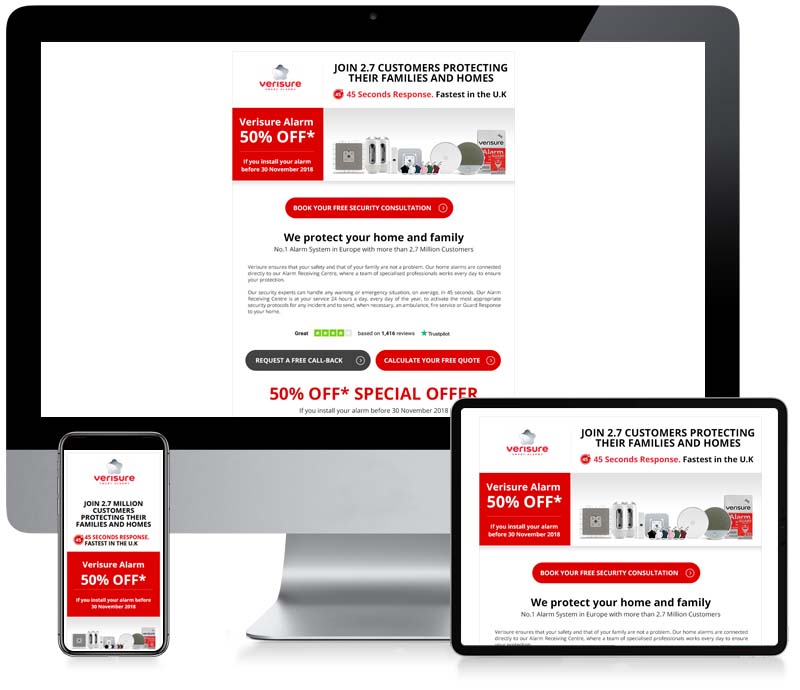 Verisure - Security Creative Email Design