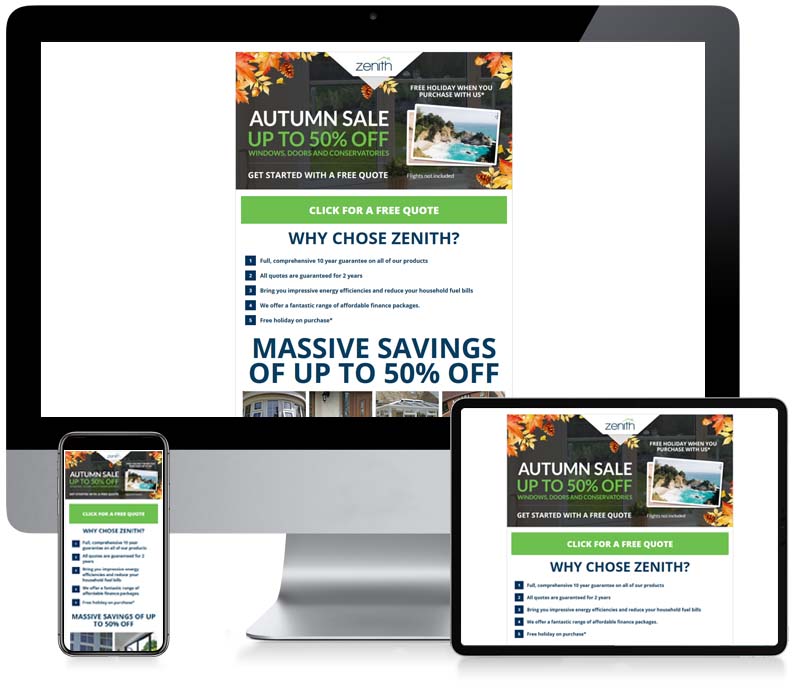Zenith Windows - Custom Email Design