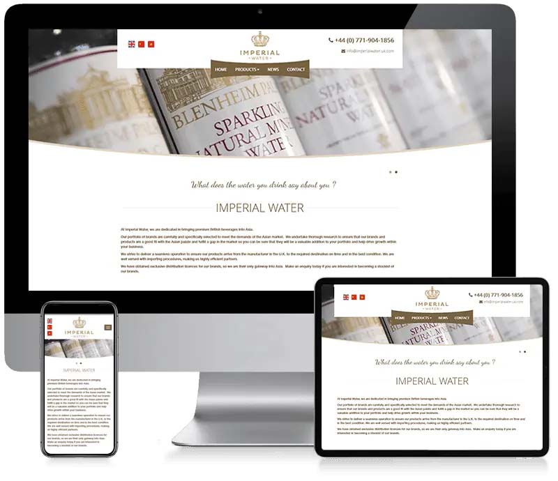 Imperial Water - Water Supply Web Design