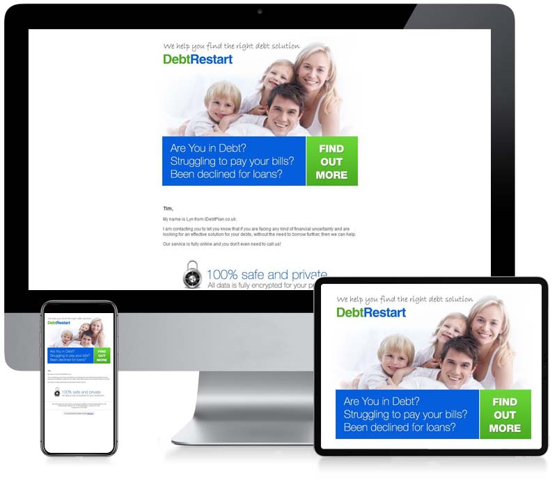 Debt Restart - Custom Email Newsletter Design